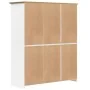 Armario BODO madera maciza pino blanco marrón 151,5x52x176,5 cm de vidaXL, Armarios roperos - Ref: Foro24-355063, Precio: 394...