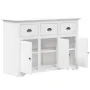 Aparador BODO madera maciza de pino blanco 115x43x79,5 cm de vidaXL, Aparadores - Ref: Foro24-355065, Precio: 272,30 €, Descu...