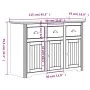 Aparador BODO madera maciza de pino blanco 115x43x79,5 cm de vidaXL, Aparadores - Ref: Foro24-355065, Precio: 272,30 €, Descu...