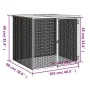 Jaula gallinas y toldo acero galvanizado antracita 103x98x90 cm de vidaXL, Jaulas y habitáculos para animales pequeños - Ref:...