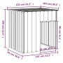 Caseta perros con tejado acero galvanizado gris 110x103x109 cm de vidaXL, Casetas para perros - Ref: Foro24-172355, Precio: 1...