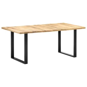 Solid mango wood dining table 180x90x76 cm by vidaXL, Kitchen and dining tables - Ref: Foro24-285831, Price: 311,60 €, Discou...