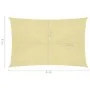 Toldo de vela beige HDPE 160 g/m² 3x4 m de vidaXL, Sombrillas - Ref: Foro24-311127, Precio: 32,40 €, Descuento: %