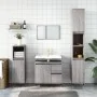 Set de muebles de baño 3 pzas madera contrachapada gris sonoma de vidaXL, Muebles de baño - Ref: Foro24-3190219, Precio: 178,...