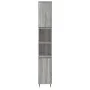 Set de muebles de baño 3 pzas madera contrachapada gris sonoma de vidaXL, Muebles de baño - Ref: Foro24-3190219, Precio: 178,...