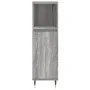 Set de muebles de baño 3 pzas madera contrachapada gris sonoma de vidaXL, Muebles de baño - Ref: Foro24-3190219, Precio: 178,...
