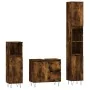 Set de muebles baño 3 pzas madera contrachapada roble ahumado de vidaXL, Muebles de baño - Ref: Foro24-3190226, Precio: 188,7...