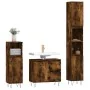 Set de muebles baño 3 pzas madera contrachapada roble ahumado de vidaXL, Muebles de baño - Ref: Foro24-3190226, Precio: 188,7...
