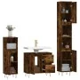 Set de muebles baño 3 pzas madera contrachapada roble ahumado de vidaXL, Muebles de baño - Ref: Foro24-3190226, Precio: 188,7...