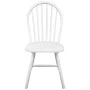 Sillas de comedor 2 unidades madera maciza de caucho blanca de vidaXL, Sillas de comedor - Ref: Foro24-242026, Precio: 185,60...