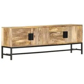 Solid mango wood TV cabinet 140x30x50 cm by vidaXL, TV Furniture - Ref: Foro24-285863, Price: 280,96 €, Discount: %