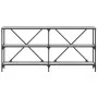 Mesa consola hierro y madera ingeniería gris Sonoma 160x30x75cm de vidaXL, Mesas auxiliares - Ref: Foro24-832851, Precio: 80,...