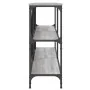 Sonoma gray engineered iron and wood console table 160x30x75cm by vidaXL, Side tables - Ref: Foro24-832851, Price: 80,45 €, D...