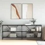 Mesa consola hierro y madera de ingeniería negro 200x30x75 cm de vidaXL, Mesas auxiliares - Ref: Foro24-832858, Precio: 97,49...
