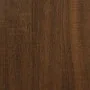 Console table iron wood engineered brown oak 200x30x75 cm by vidaXL, Side tables - Ref: Foro24-832862, Price: 85,29 €, Discou...