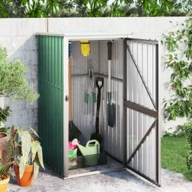 Galvanized steel garden tool shed 88x89x161 cm by vidaXL, Sheds - Ref: Foro24-316205, Price: 113,21 €, Discount: %