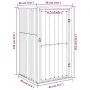 Cobertizo de herramientas jardín acero galvanizado 88x89x161 cm de vidaXL, Cobertizos - Ref: Foro24-316205, Precio: 113,21 €,...