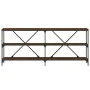 Konsolentisch aus Eisenholz, braune Eiche, 180 x 30 x 75 cm von vidaXL, Seitentische - Ref: Foro24-832857, Preis: 78,14 €, Ra...