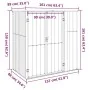 Cobertizo herramientas jardín acero galvanizado 161x89x161 cm de vidaXL, Cobertizos - Ref: Foro24-316209, Precio: 151,24 €, D...