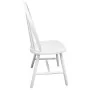 Sillas de comedor 2 unidades madera maciza de caucho blanca de vidaXL, Sillas de comedor - Ref: Foro24-242026, Precio: 185,60...