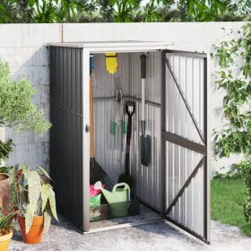 Galvanized steel garden tool shed 88x89x161 cm by vidaXL, Sheds - Ref: Foro24-316207, Price: 127,22 €, Discount: %