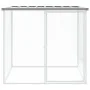 Jaula gallinas y toldo acero galvanizado gris claro 103x98x90cm de vidaXL, Jaulas y habitáculos para animales pequeños - Ref:...