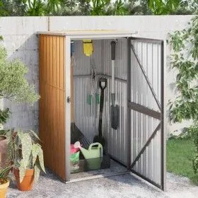 Cobertizo de herramientas jardín acero galvanizado 88x89x161 cm de vidaXL, Cobertizos - Ref: Foro24-316208, Precio: 113,47 €,...
