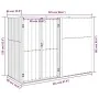 Garden tool shed galvanized steel 225x89x161 by vidaXL, Sheds - Ref: Foro24-316214, Price: 211,59 €, Discount: %