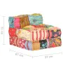 Modular patchwork fabric pouf by vidaXL, Cushions for chairs and sofas - Ref: Foro24-287702, Price: 157,53 €, Discount: %
