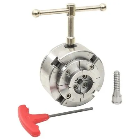 4-jaw wooden chuck with M33 connection, silver steel by vidaXL, Clamps and screws - Ref: Foro24-147831, Price: 133,05 €, Disc...