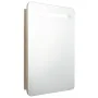 Armario de baño con espejo color roble 60x11x80 cm de vidaXL, Tocadores de baño - Ref: Foro24-326507, Precio: 124,00 €, Descu...