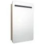 Armario de baño con espejo color roble 60x11x80 cm de vidaXL, Tocadores de baño - Ref: Foro24-326507, Precio: 124,00 €, Descu...