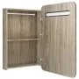 Armario de baño con espejo color roble 60x11x80 cm de vidaXL, Tocadores de baño - Ref: Foro24-326507, Precio: 124,00 €, Descu...