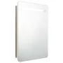 Armario de baño con espejo y LED blanco y roble 60x11x80 cm de vidaXL, Tocadores de baño - Ref: Foro24-326508, Precio: 124,00...