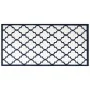 Alfombra de exterior azul marino y blanca reversible 80x150 cm de vidaXL, Protectores para exterior - Ref: Foro24-364800, Pre...
