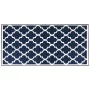 Alfombra de exterior azul marino y blanca reversible 80x150 cm de vidaXL, Protectores para exterior - Ref: Foro24-364800, Pre...