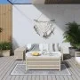 Alfombra de exterior gris y blanca reversible 80x150 cm de vidaXL, Protectores para exterior - Ref: Foro24-364797, Precio: 30...