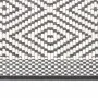 Alfombra de exterior gris y blanca reversible 80x150 cm de vidaXL, Protectores para exterior - Ref: Foro24-364797, Precio: 30...