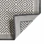 Alfombra de exterior gris y blanca reversible 80x150 cm de vidaXL, Protectores para exterior - Ref: Foro24-364797, Precio: 30...