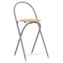 Mesa y taburetes altos 3 pzas hierro y madera gris y marrón de vidaXL, muebles para cocinas y comedores - Ref: Foro24-355214,...