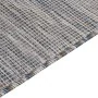 Alfombra de exterior de tejido plano marrón y azul 80x150 cm de vidaXL, Alfombras - Ref: Foro24-340813, Precio: 22,63 €, Desc...