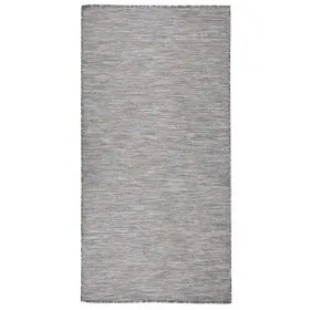 Brown and blue flat weave outdoor rug 100x200 cm by vidaXL, Rugs - Ref: Foro24-340815, Price: 36,25 €, Discount: %