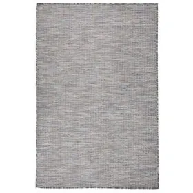 Alfombra de exterior de tejido plano marrón y azul 120x170 cm de vidaXL, Alfombras - Ref: Foro24-340816, Precio: 35,96 €, Des...