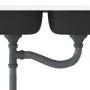 Fregadero de cocina doble seno acero inoxidable 800x500x155 mm de vidaXL, Fregaderos - Ref: Foro24-147234, Precio: 111,36 €, ...