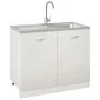 Fregadero de cocina con escurridor acero inox 1000x500x155 mm de vidaXL, Fregaderos - Ref: Foro24-147236, Precio: 117,88 €, D...