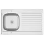 Küchenspüle mit Abtropffläche aus Edelstahl 1000x600x155 mm von vidaXL, Sinkt - Ref: Foro24-147237, Preis: 172,68 €, Rabatt: %