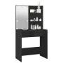Tocador con LED negro 74,5x40x141 cm de vidaXL, Tocadores para dormitorios - Ref: Foro24-808802, Precio: 86,91 €, Descuento: %