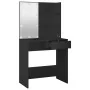 Tocador con LED negro 74,5x40x141 cm de vidaXL, Tocadores para dormitorios - Ref: Foro24-808802, Precio: 86,91 €, Descuento: %