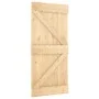 Puerta corredera con herrajes madera maciza de pino 90x210 cm by vidaXL, Doors - Ref: Foro24-3203007, Price: 189,63 €, Discou...