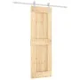 Schiebetür mit Beschlägen aus massivem Kiefernholz, 70 x 210 cm von vidaXL, Türen - Ref: Foro24-3203012, Preis: 167,48 €, Rab...